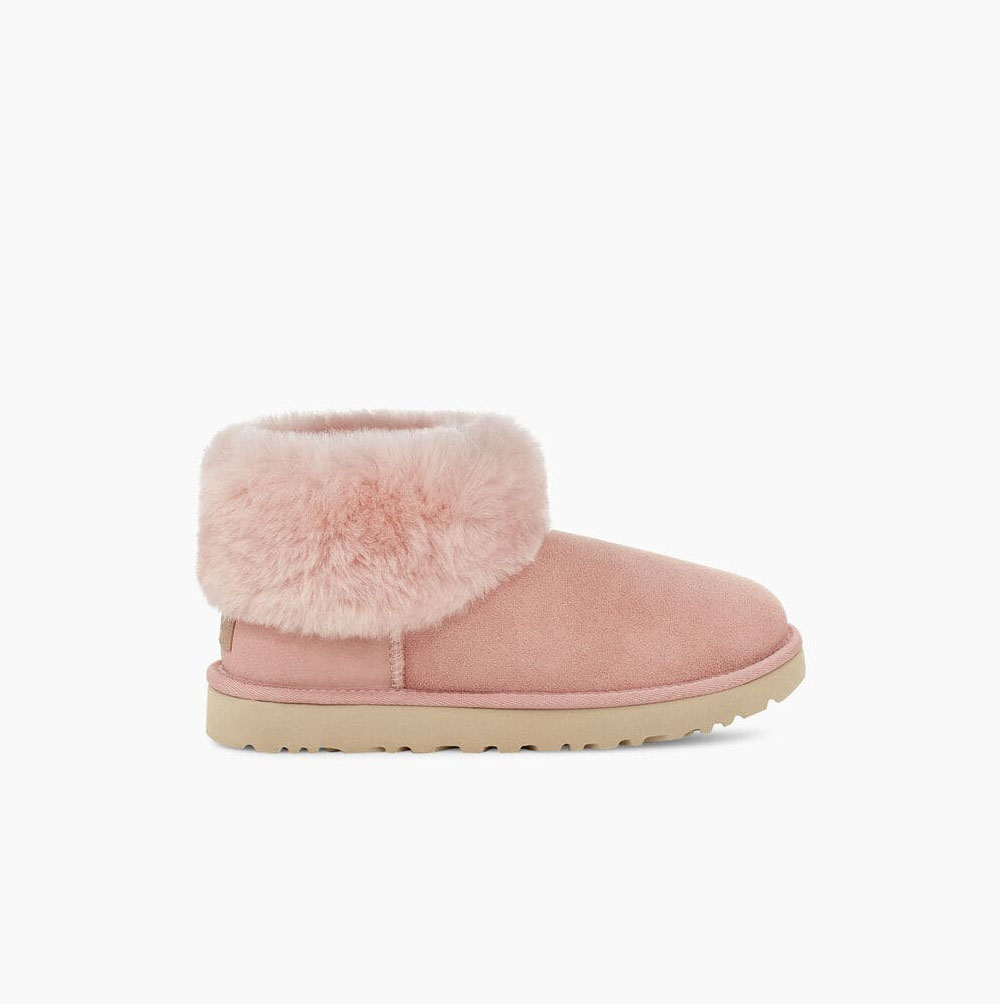 UGG Classic Mini Fluff Orange Boots for Women (BOTR12069)